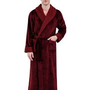 Thick Microfibre Flannel Bathrobe Velvet Sleep .